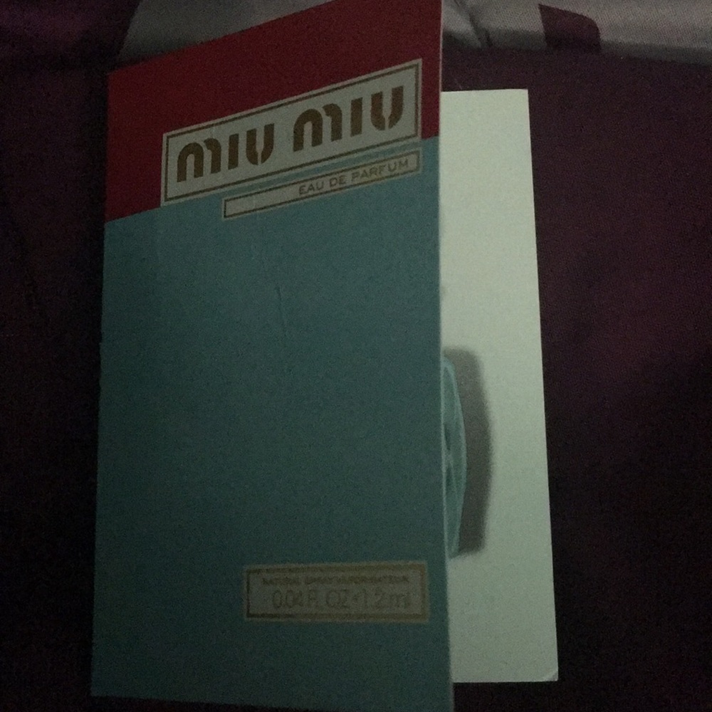 Miu miu sample perfume ❤️😊
